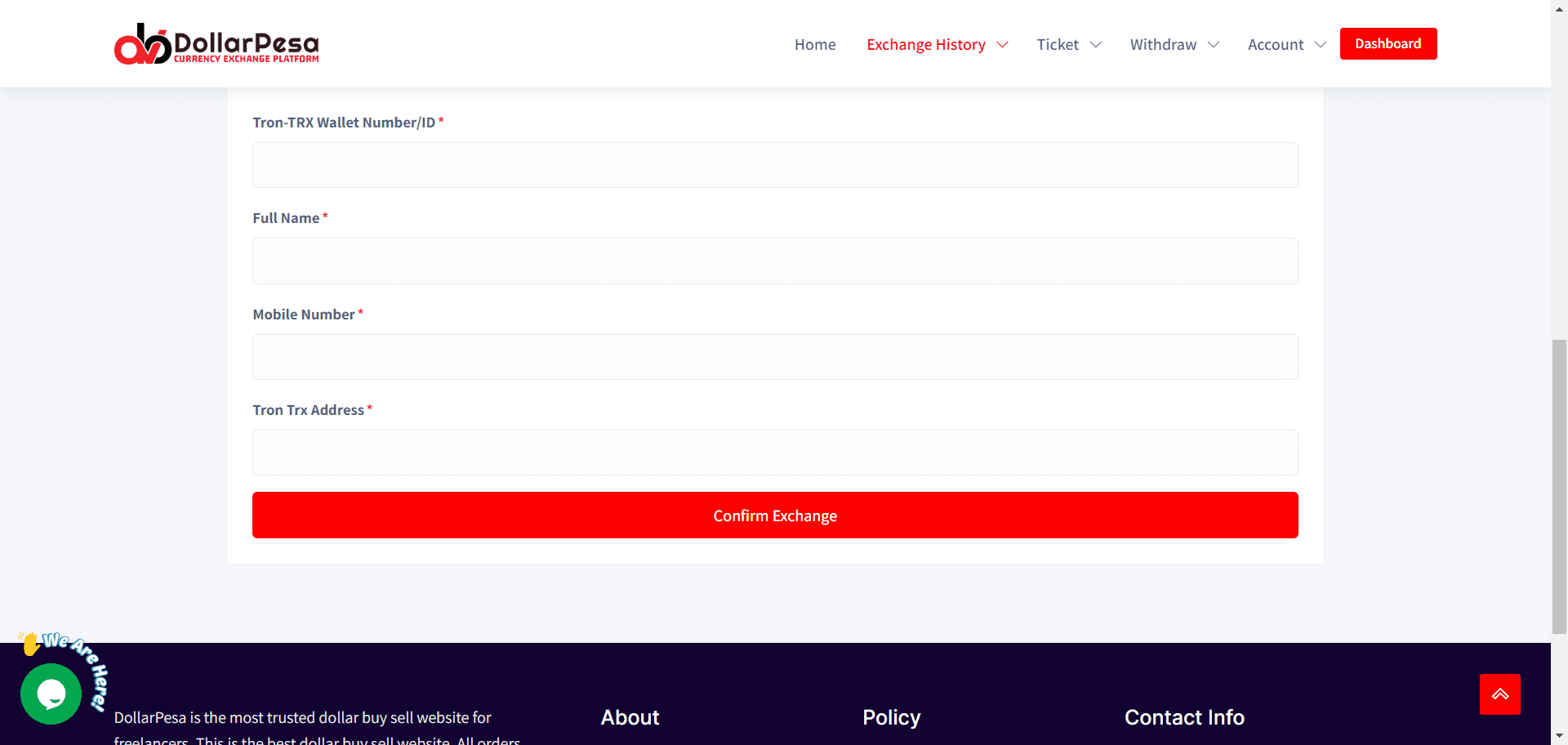Dollarpesa: Perfect Money To Tron Trx Exchange Made Easy
