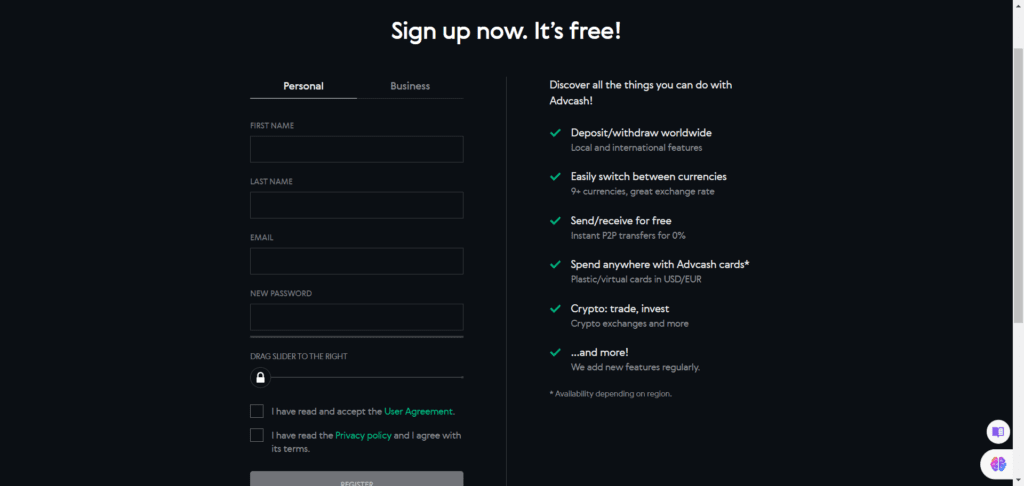 Advcash Wallet Review: Sign Up, Log In, Verification, Fees, Security 3 Advcash Wallet Review: Sign Up, Log In, Verification, Fees, Security