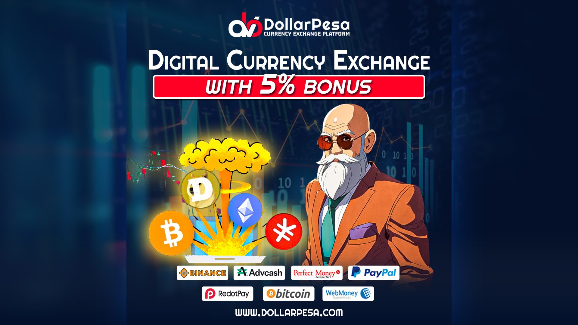 Digital Currency Exchange With 05% Bones On Dollarpesa, Perfect Money To Usdt Exchange